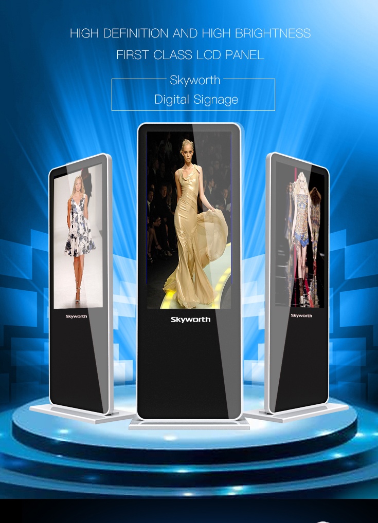 55 inch floor standalone digital signage