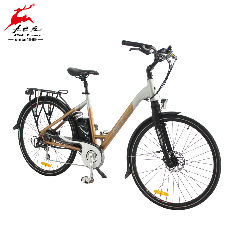 Cost-effective Wholesale 700C Al Alloy Stepped Frame Women City Electric Bicycle