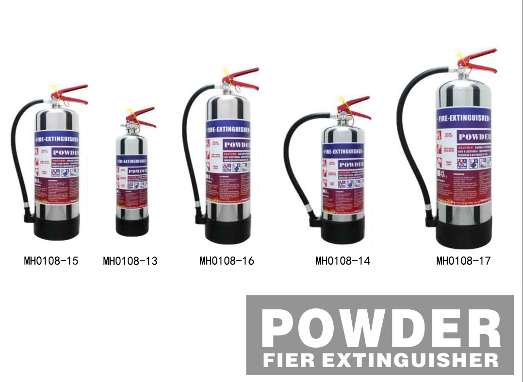 PORTABLE DRY POWDER FIRE EXTINGUISHER(STAINLESS-ALLOY)