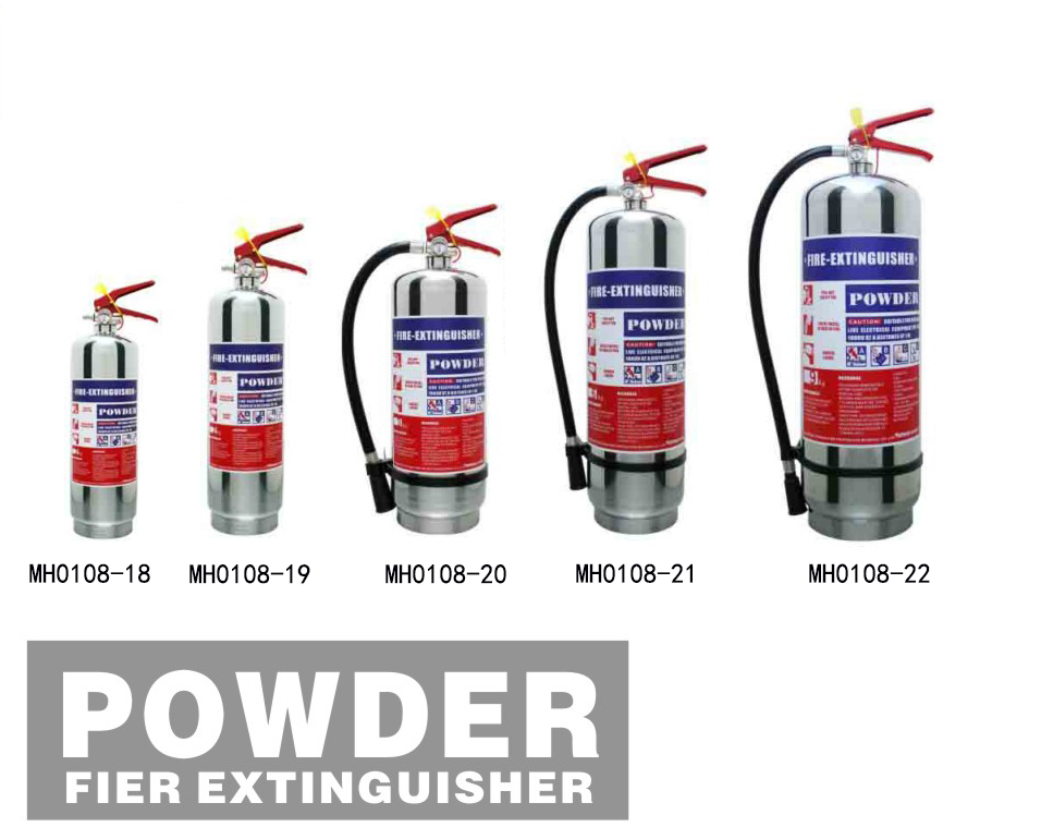 PORTABLE DRY POWDER FIRE EXTINGUISHER(STAINLESS-ALLOY)