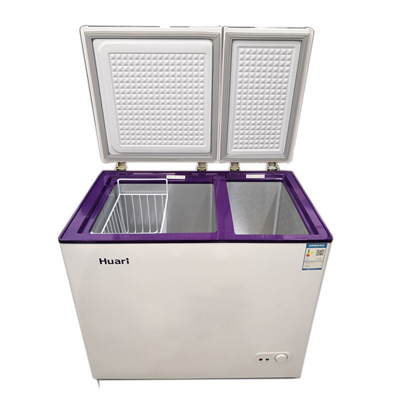 Huari BCD-193LDC 193L double temperature fridge and freezer home use chest freezer