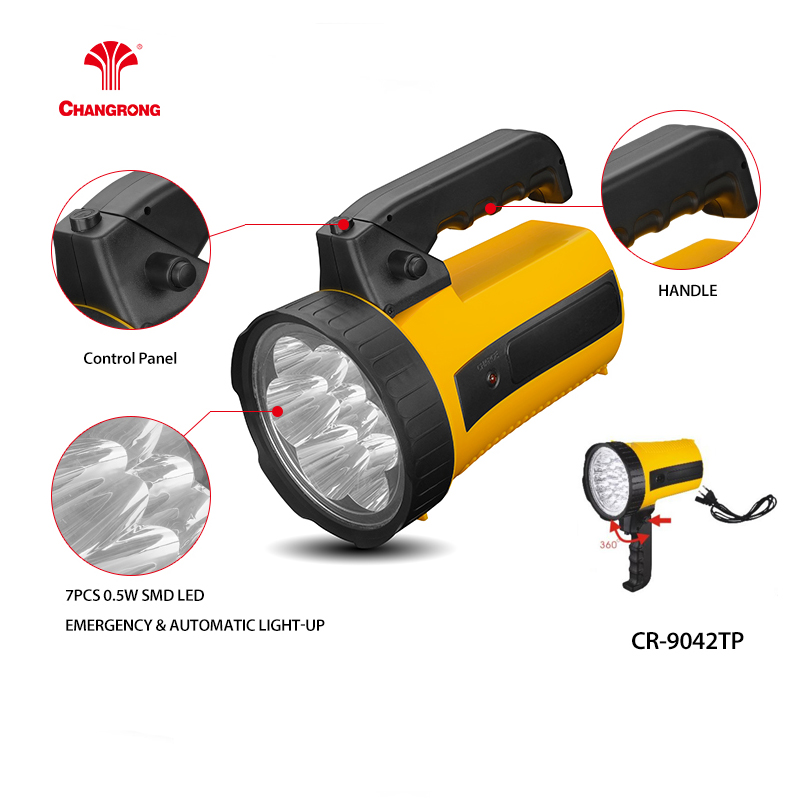 Super bright led long range rechargeable torch