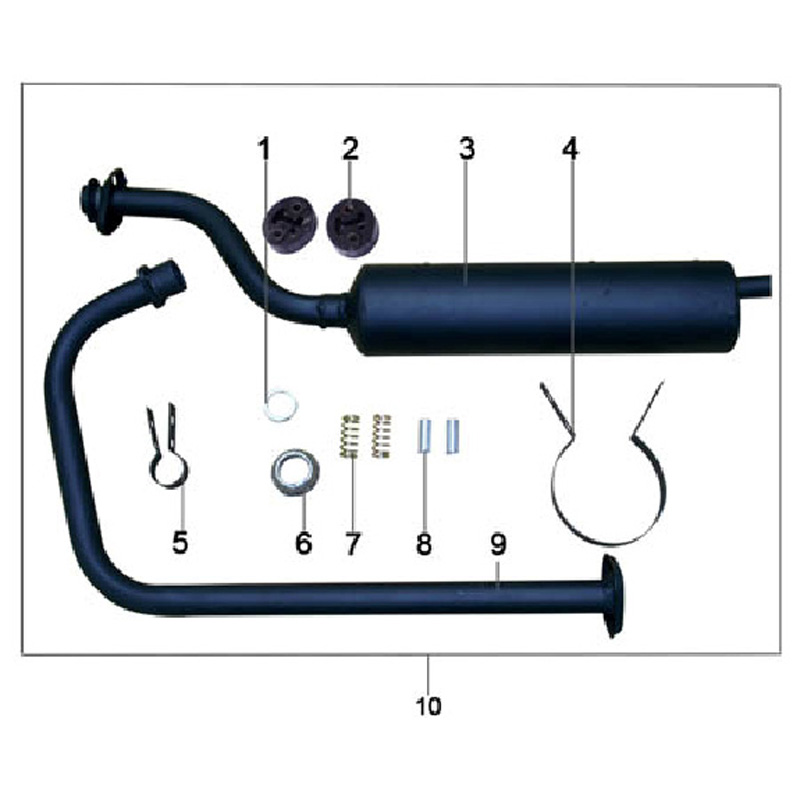 Motor Tricycle Muffler