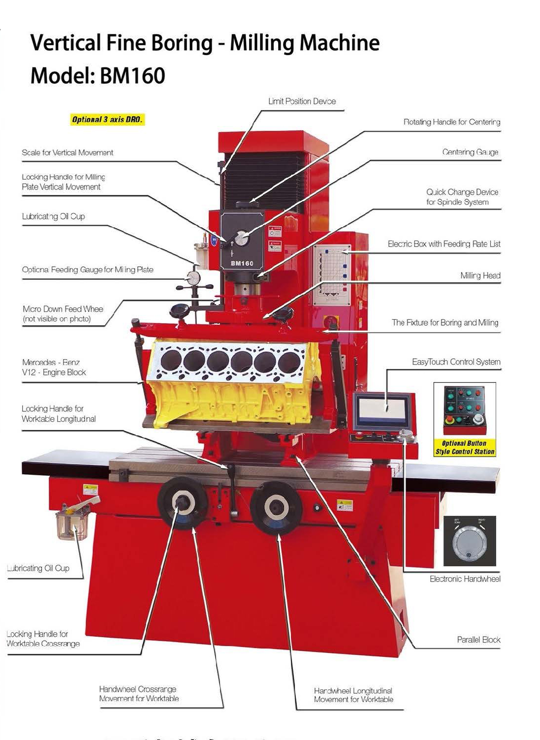 VERTICAL FINE BORING MILLING MACHINE