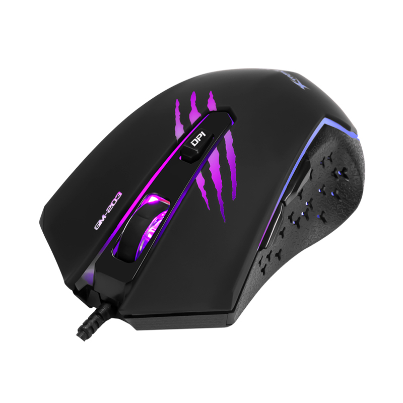XTRIKE Rainbow color high level DPI wired gaming mouse