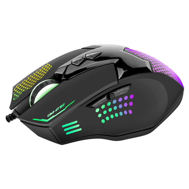 7 breathing colors high level DPI wired gaming mouse