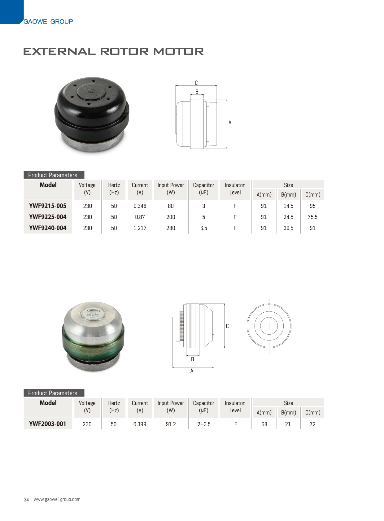 External Rotor Motor