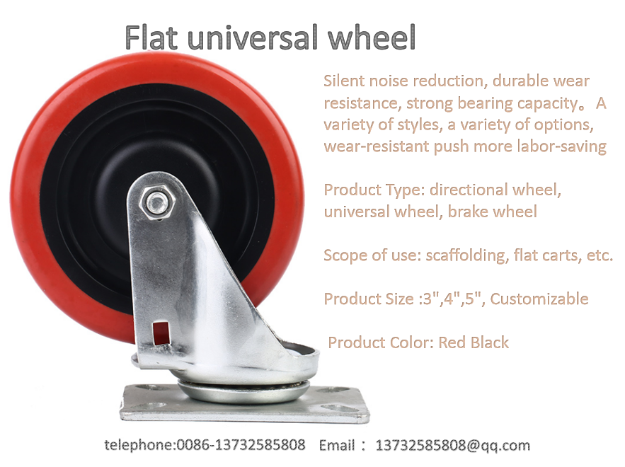 Flat universal wheel