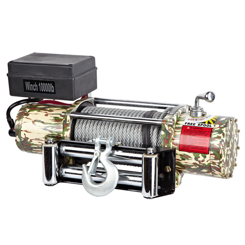 Off-road electric winch