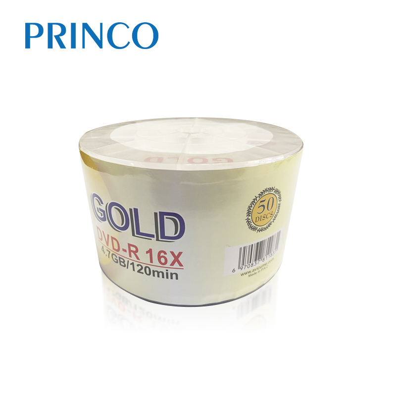 Original PRINCO GOLD factory cheap hot sale DVD-R 16x 4.7GB