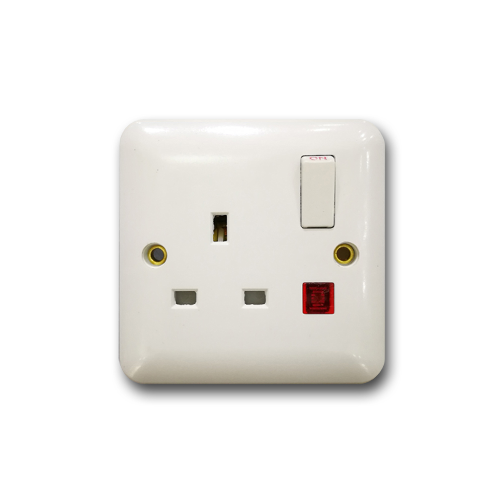 Universal five hole wall socket