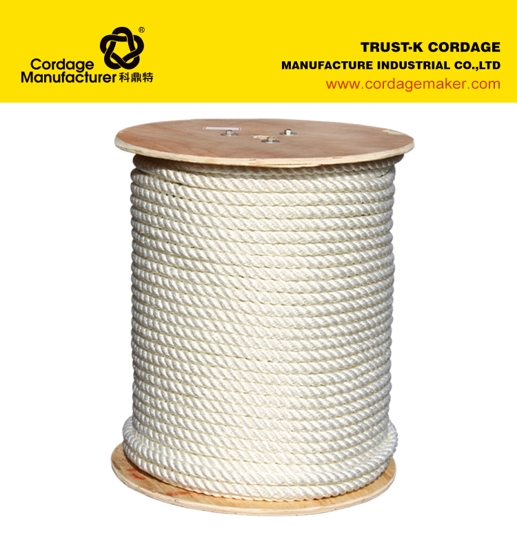 polyester 3 strands twisted rope