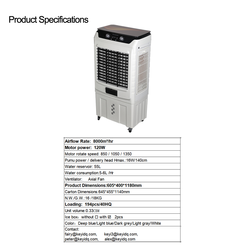 8000CBM Airflow Evaporative Air Cooler