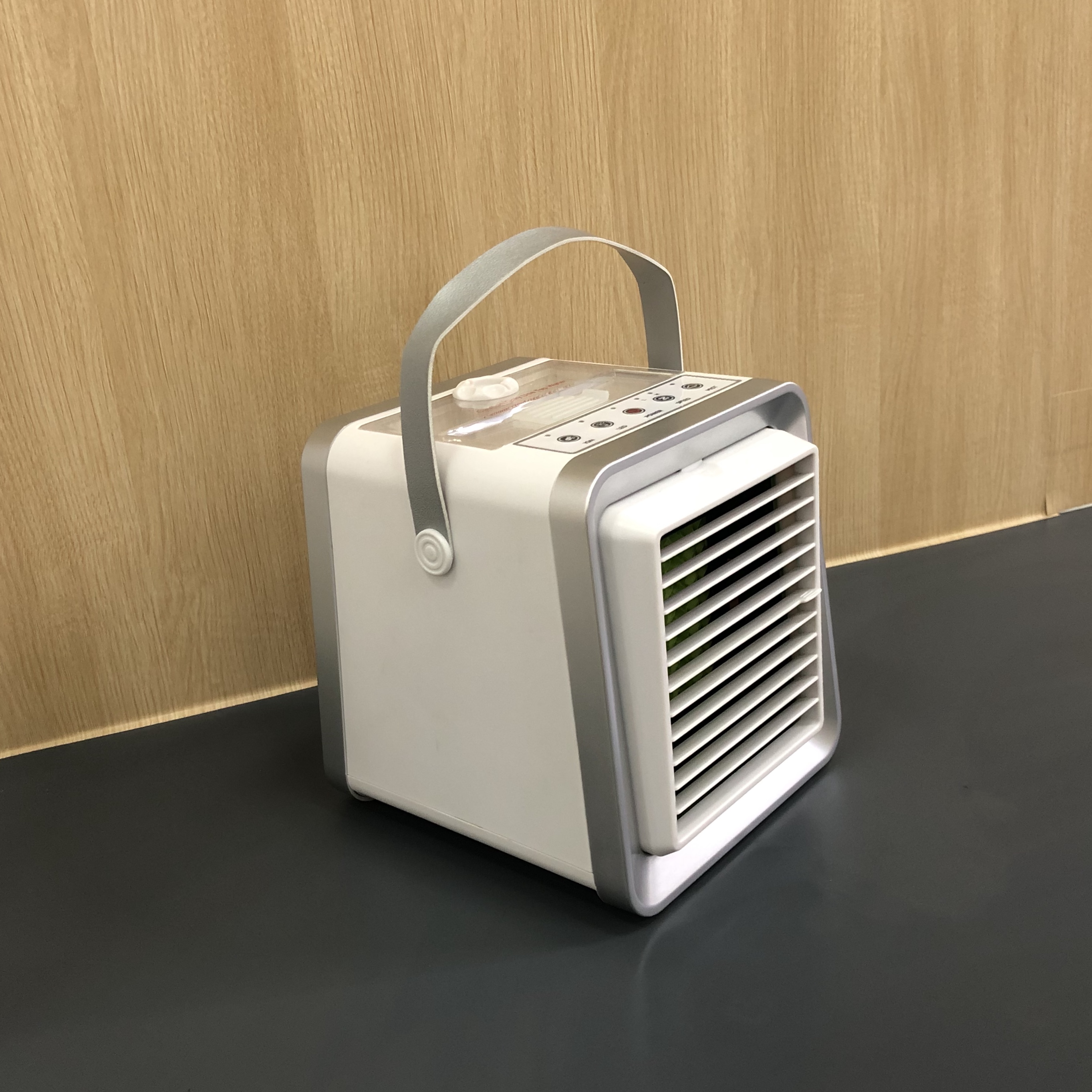 Portable table evaporative air cooler