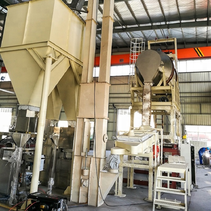 Post-blending detergent powder production line