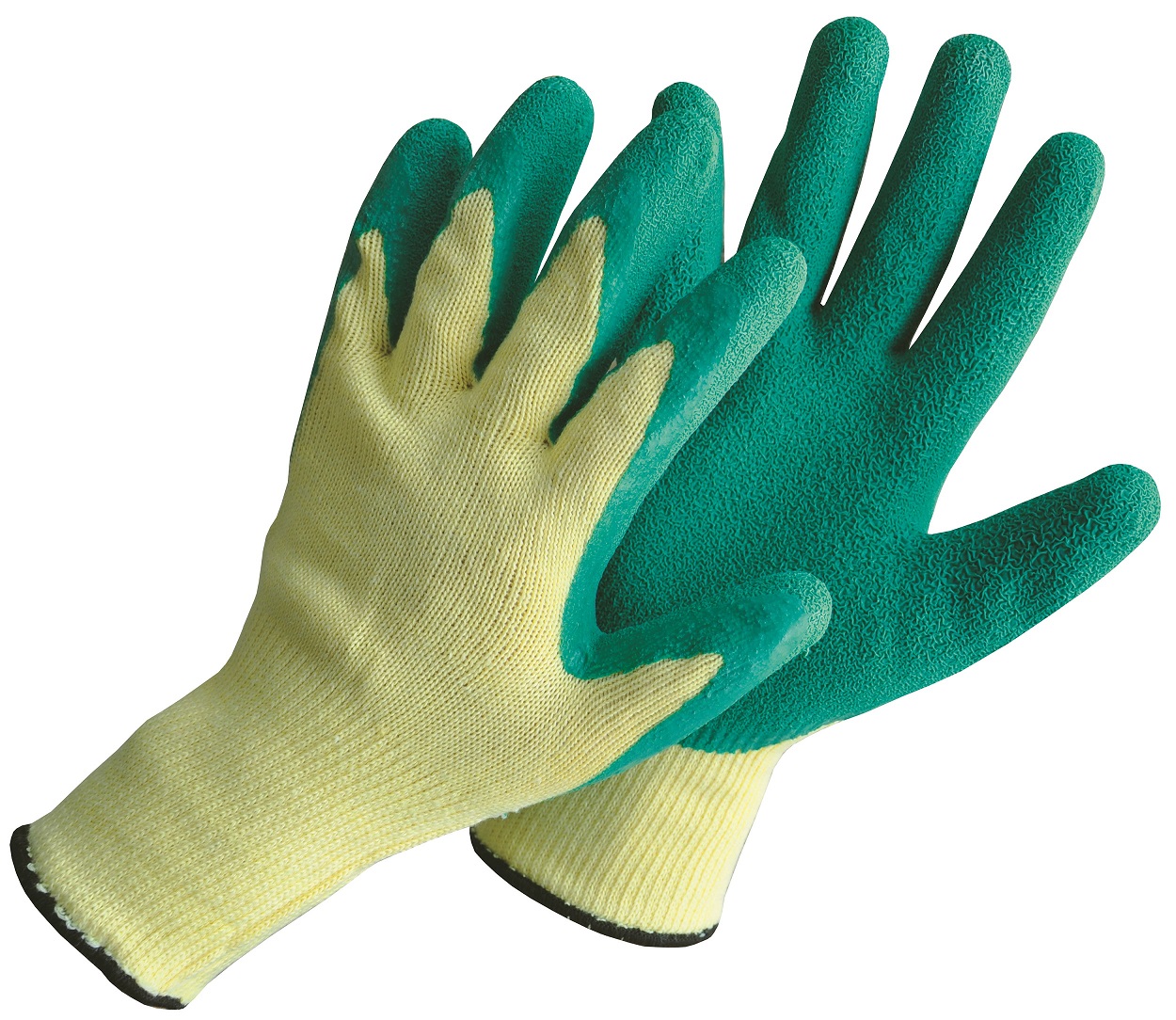 Latex coated gloves