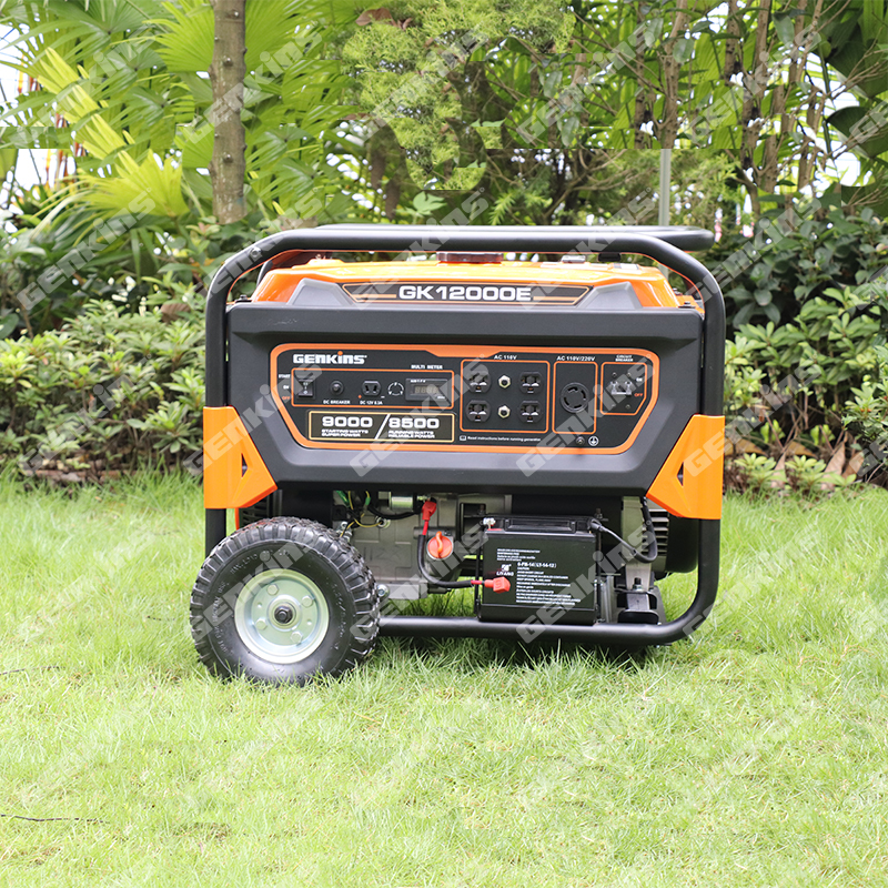 GK12000E Gasoline / petrol generator Rated power:8.5KW Max power:9.0KW E-start