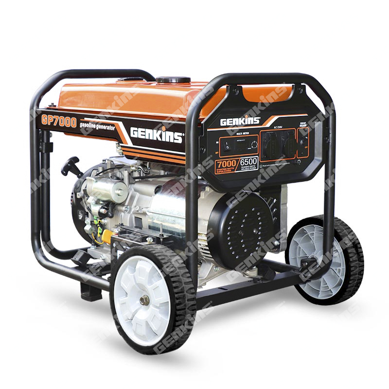 GP7000E Gasoline / petrol generator Rated power:6.5 KW Max power:7.0 KW E-start