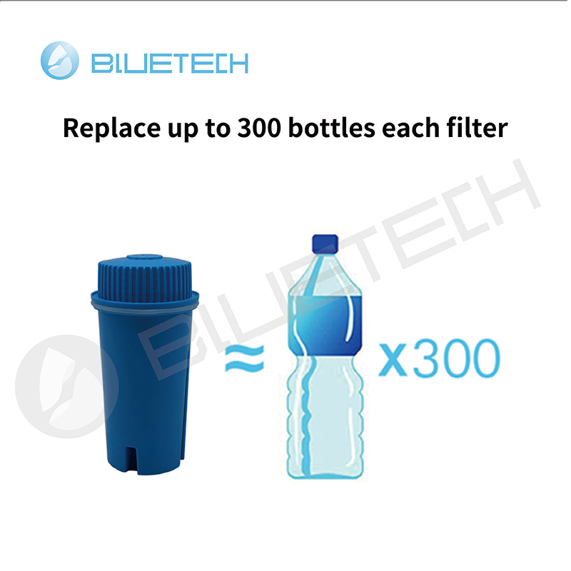 Portable home use water filter pitcher/water fiilter bottle/lead removal water filter pitcher