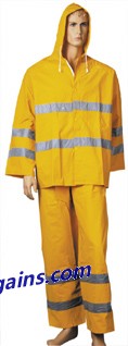 PVC/POLYESTER/PVC RAINSUITS