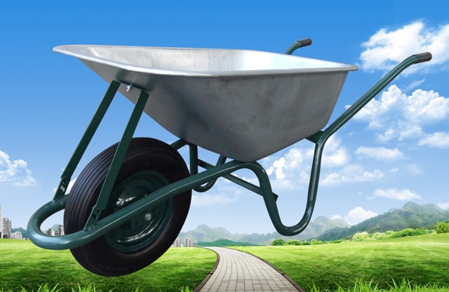 wheel barrow garden cart  tool cart  building cart