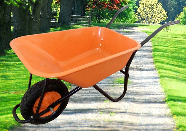 wheel barrow garden cart  tool cart  building cart