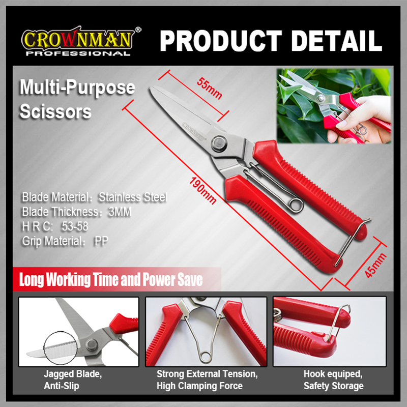 CROWNMAN Multi Purpose Scissors