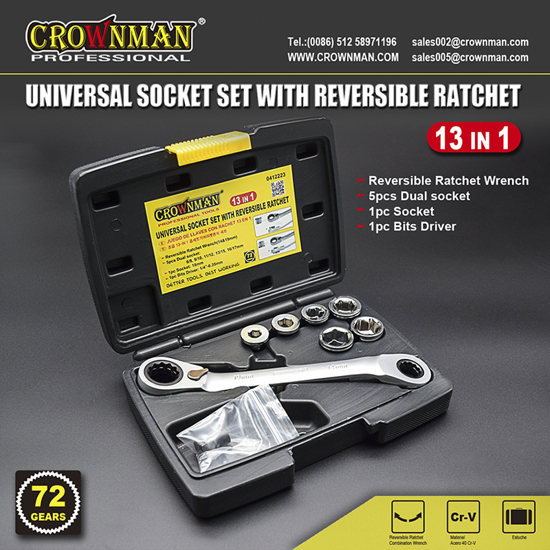 13 in 1 Universal Socket Set