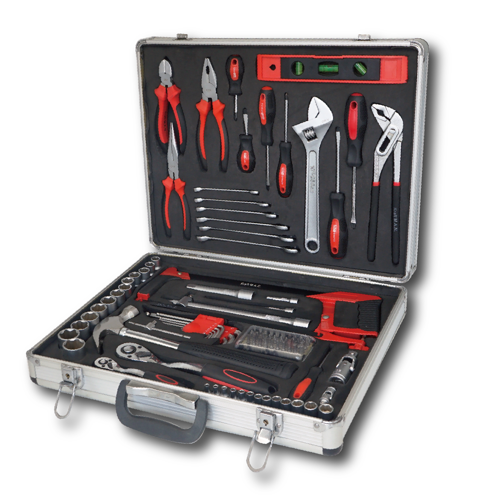 TOOL SET IN ALUMINUM CASE