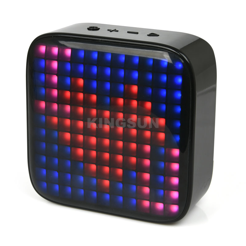 Retro RGB light up pixel art programmable LED bluetooth speaker