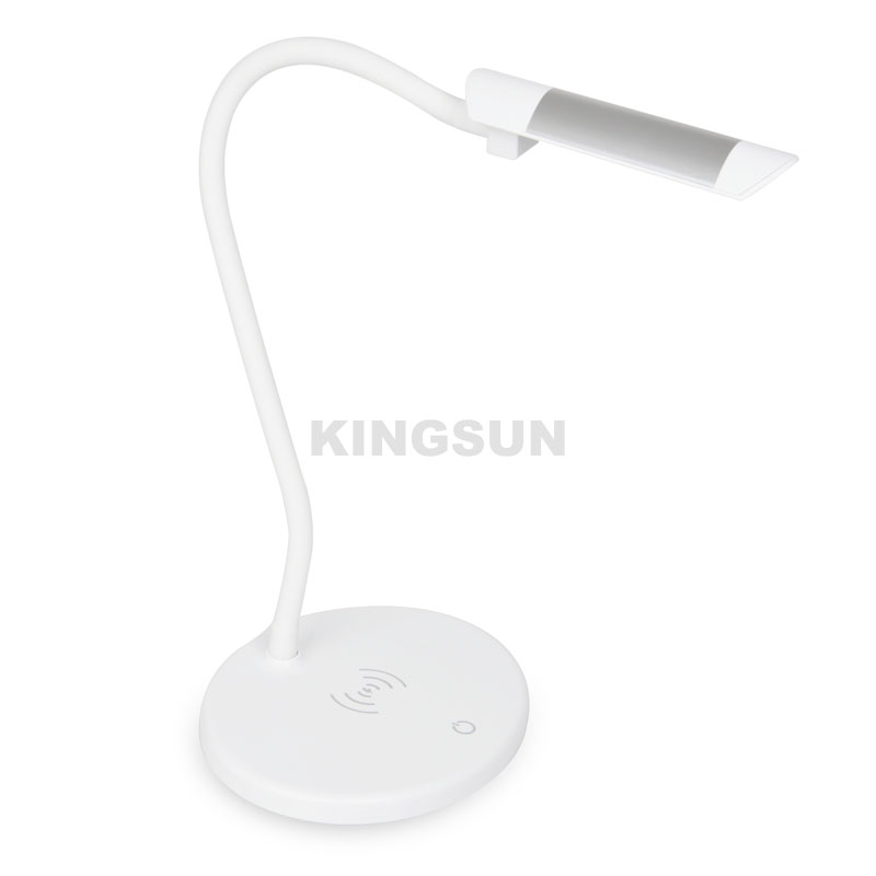 Warm white dimmable LED desktop 5W wireless charging lamp for phone