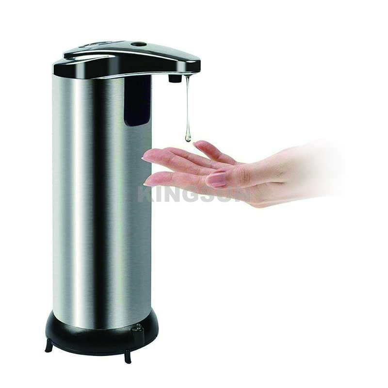 Motion sensor stainless steel liquid soap dispenser with waterproof base 220ml