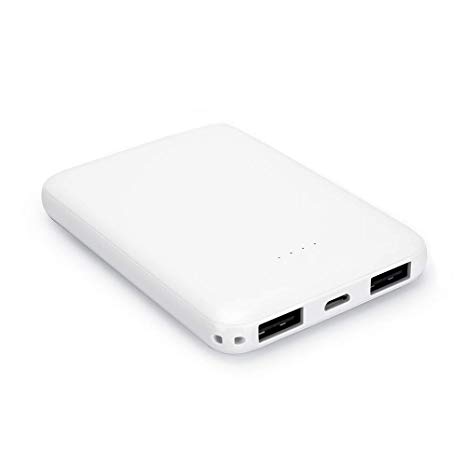 Primavox 5000mAh Portable White Color Ultra-thin Power Bank