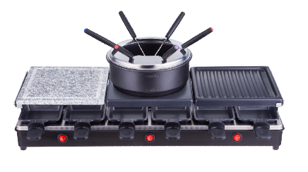 Raclette grill and fonue    Food processor