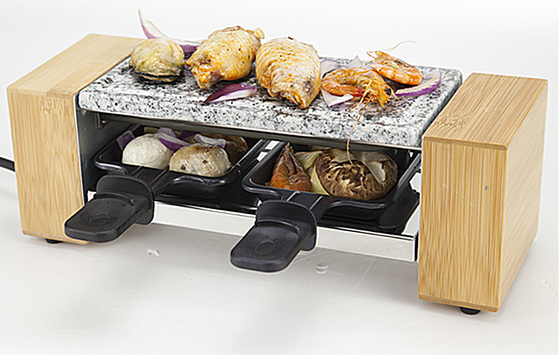 raclette grill for 2 person   mini grill