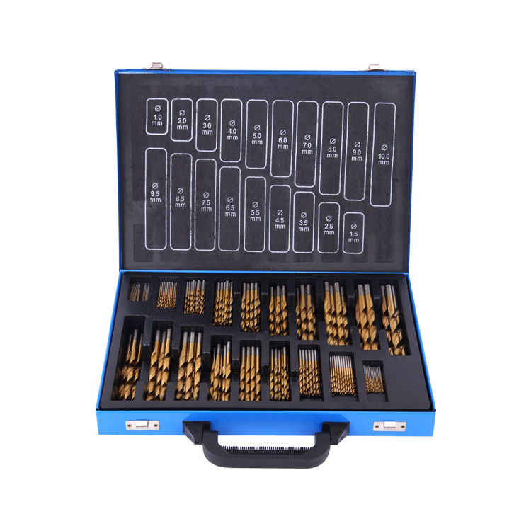 170pcs HSS Drill Bits Set in Metal Box