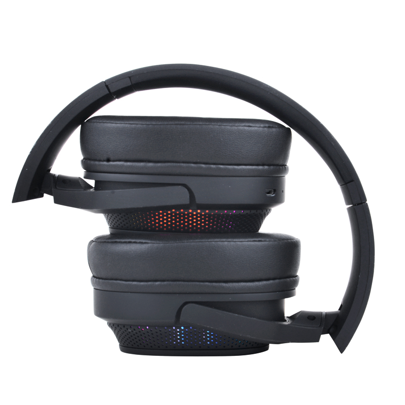 Vibration bluetooth headphone with Led light