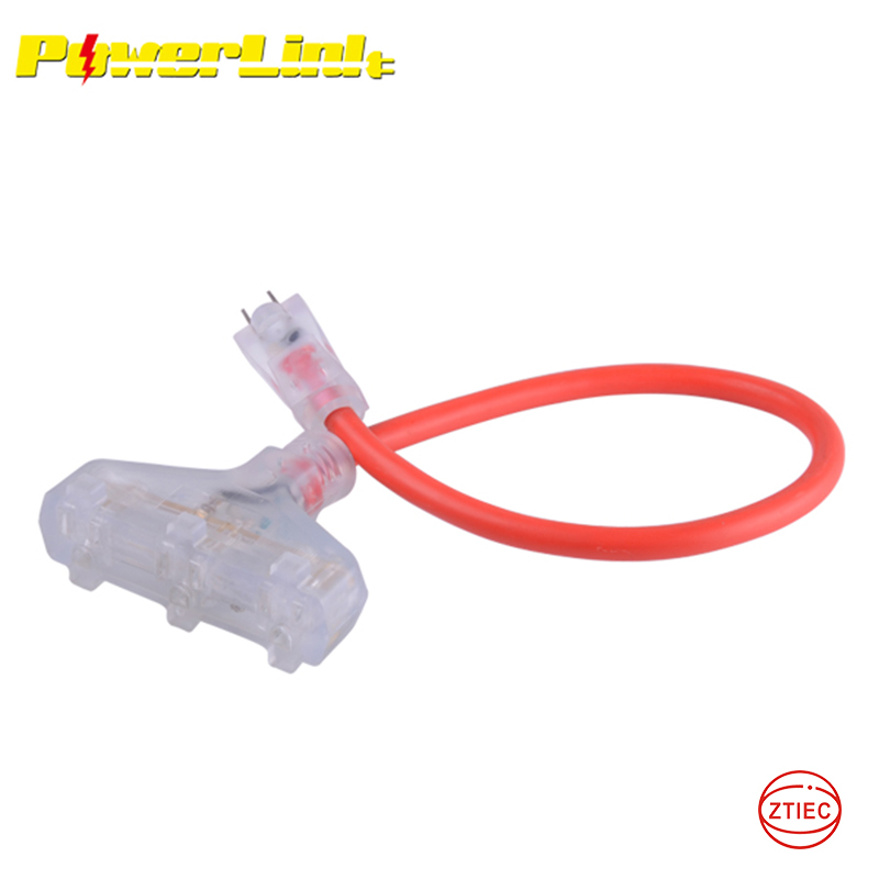 Outdoor triple tap extension cord