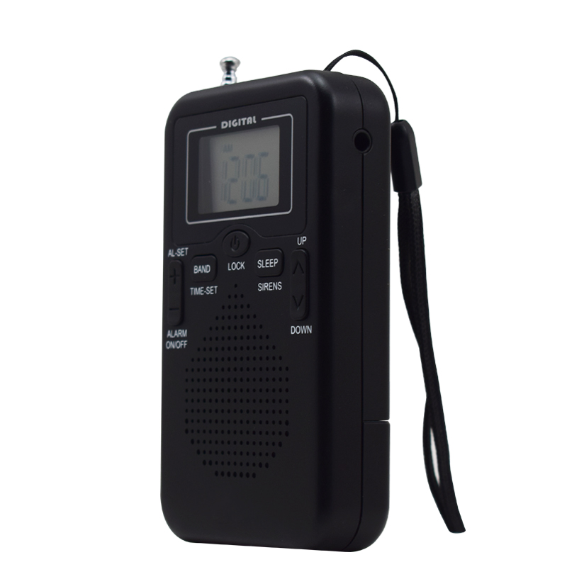 Multifunction Portable Mini Size Battery Operated AM FM Radio With Alarm Clock