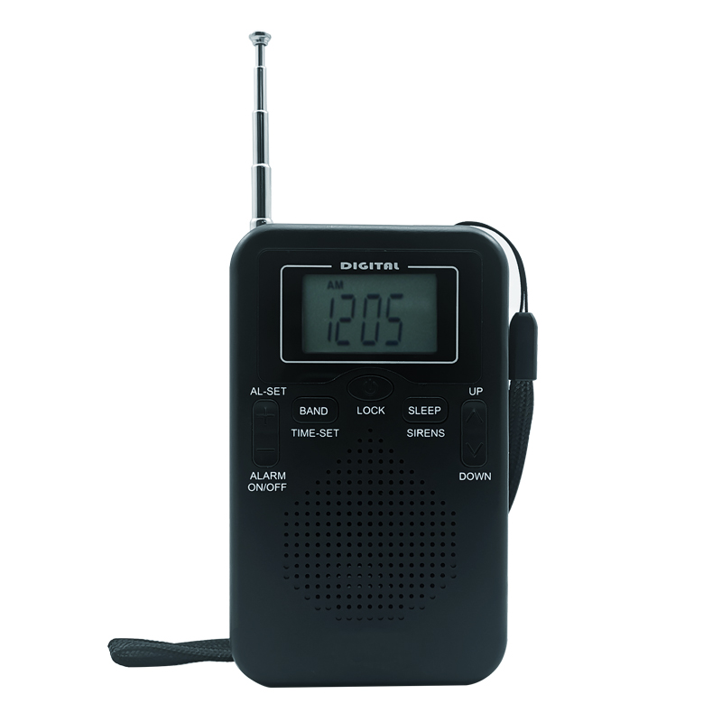 Multifunction Portable Mini Size Battery Operated AM FM Radio With Alarm Clock