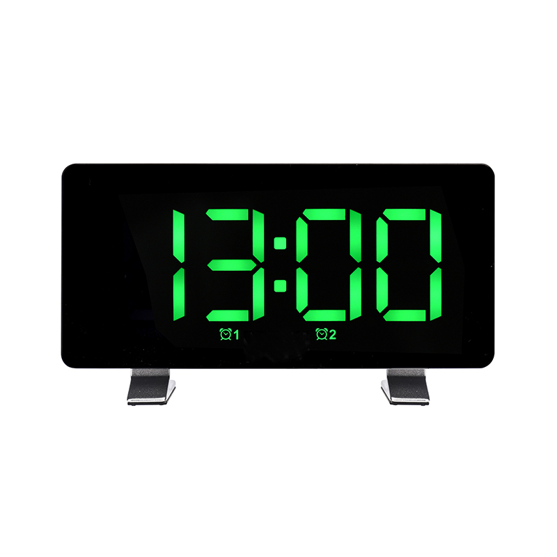 Most Popular Adjustable Brightness LED Display Smart Table Alarm Clock FM Radio