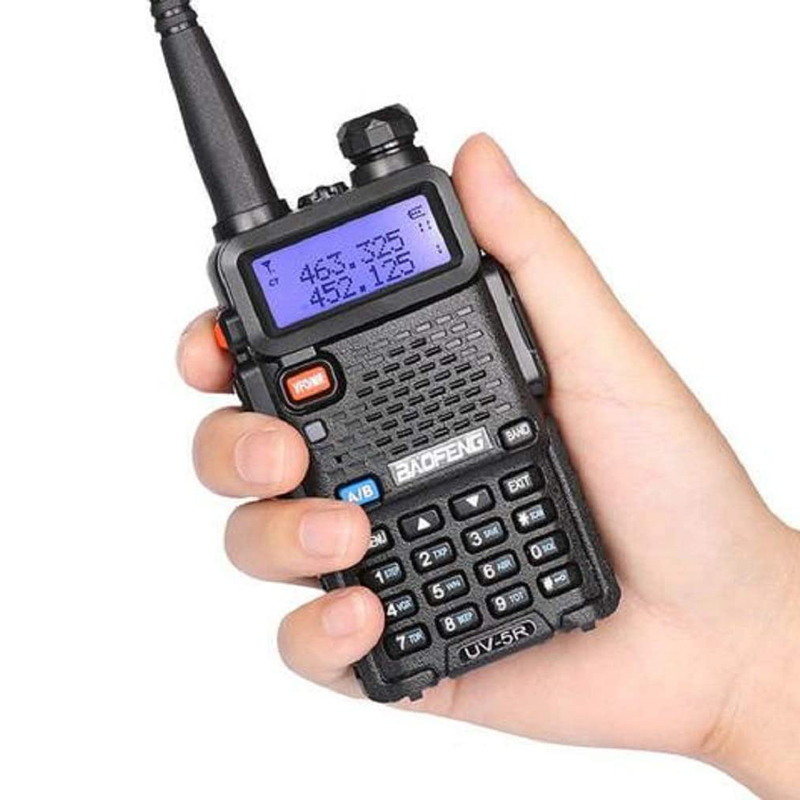 Portable Digital Baofeng UV-5R Two-Way Radio 10KM 128CH Vhf Uhf FM Handfree Handheld Dual Band Walkie-Talkie UV5R free headset