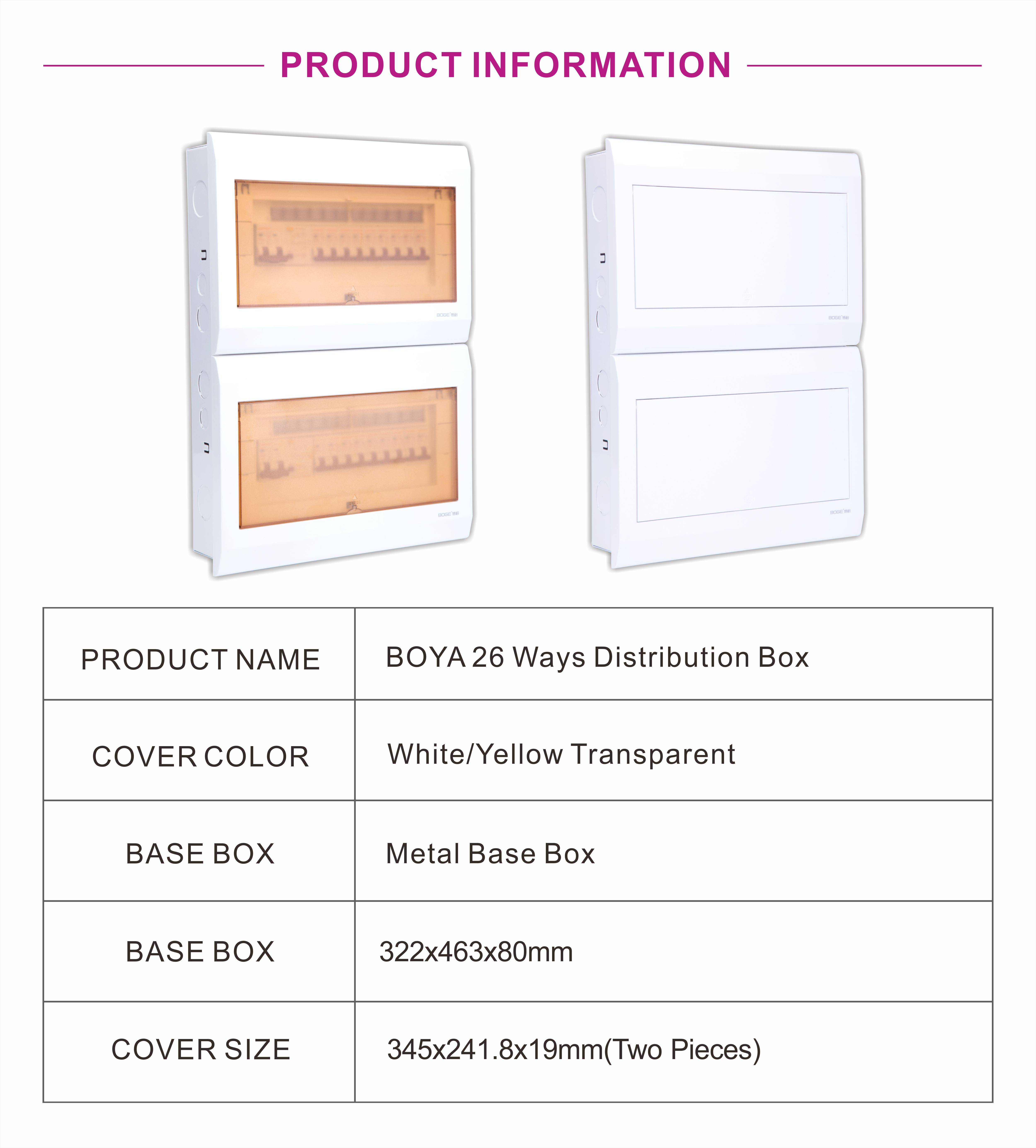 BOYA style 26 way distribution box