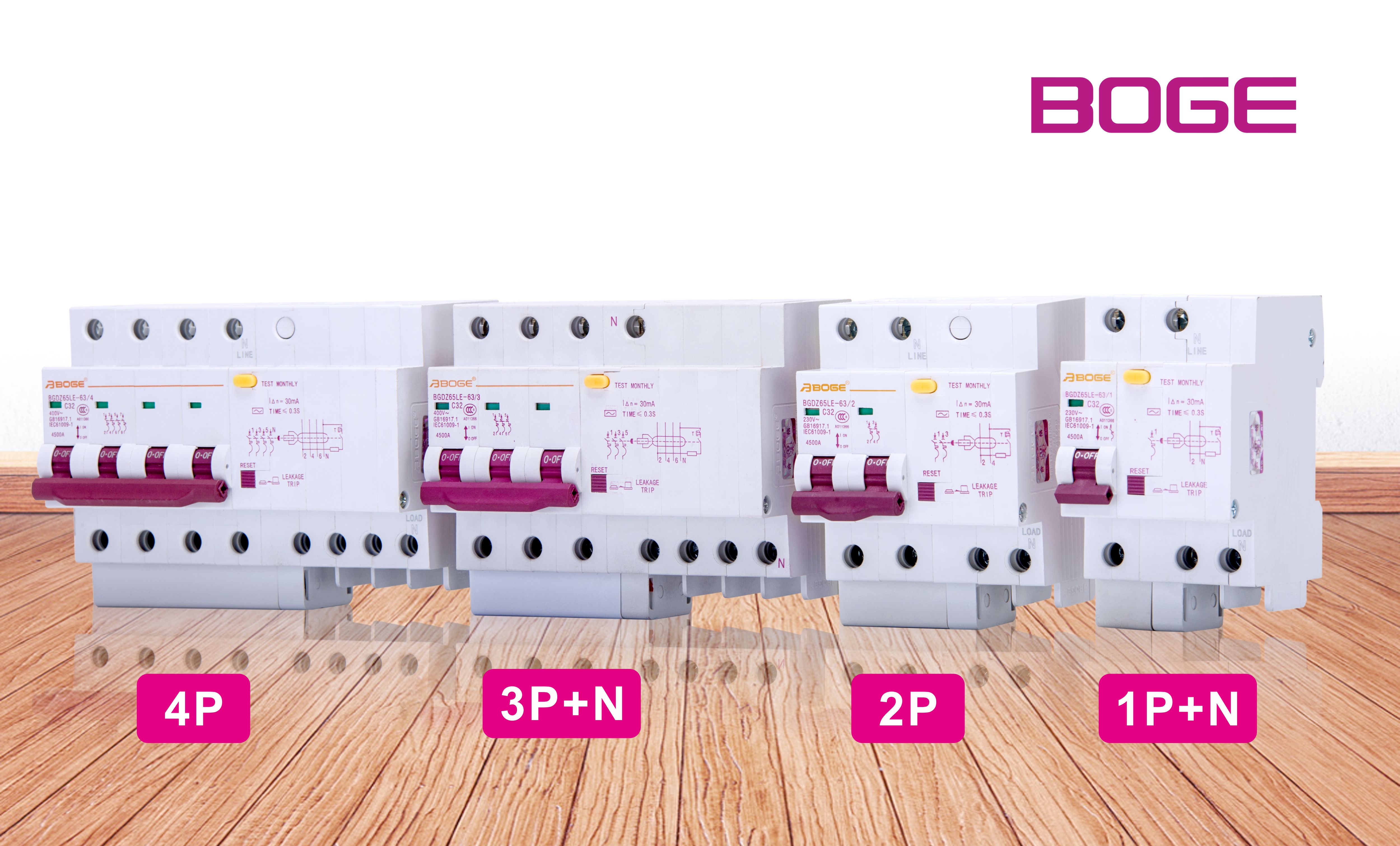 3 POLE RCCB (Residual Current Breaker With Overload Protection)