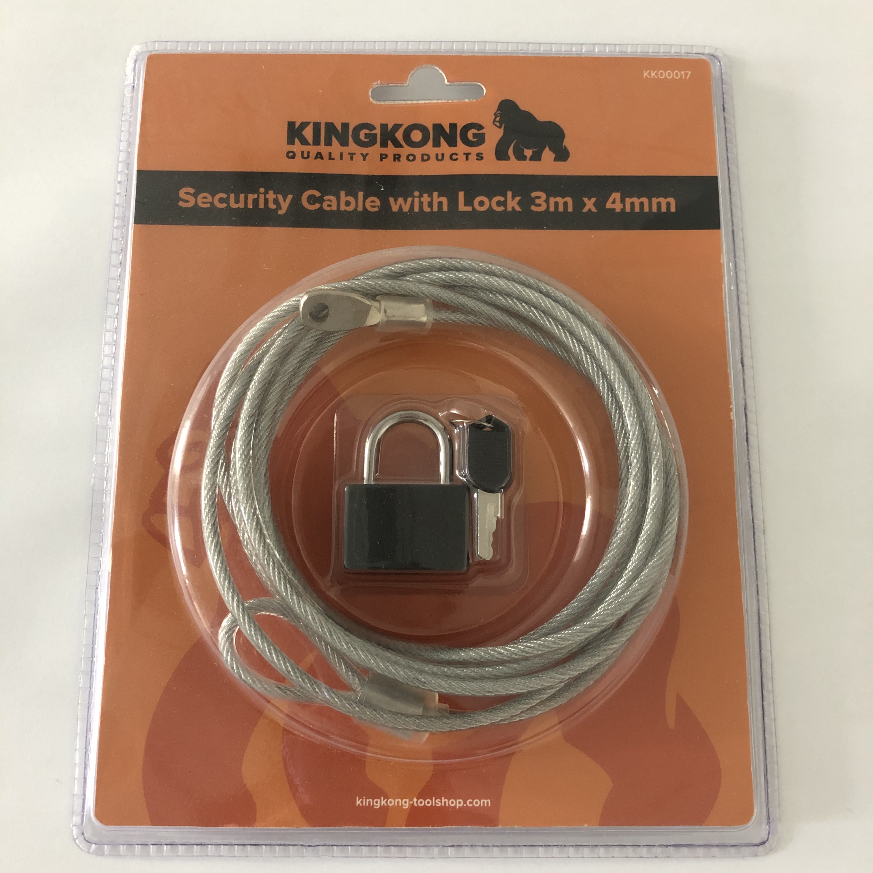 Security Cable with Lock 3m*4mm