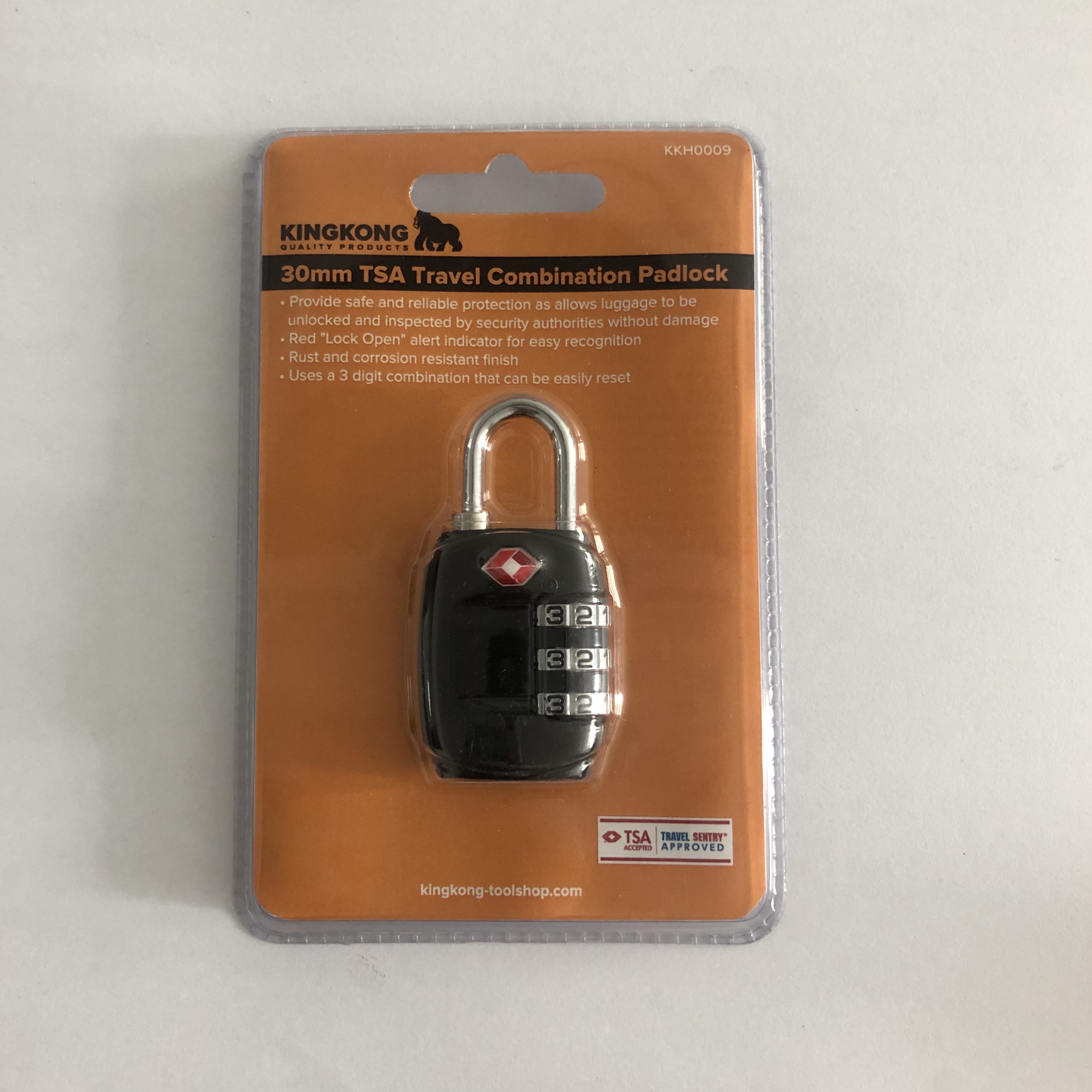 30mm TSA Travel Combination Padlock