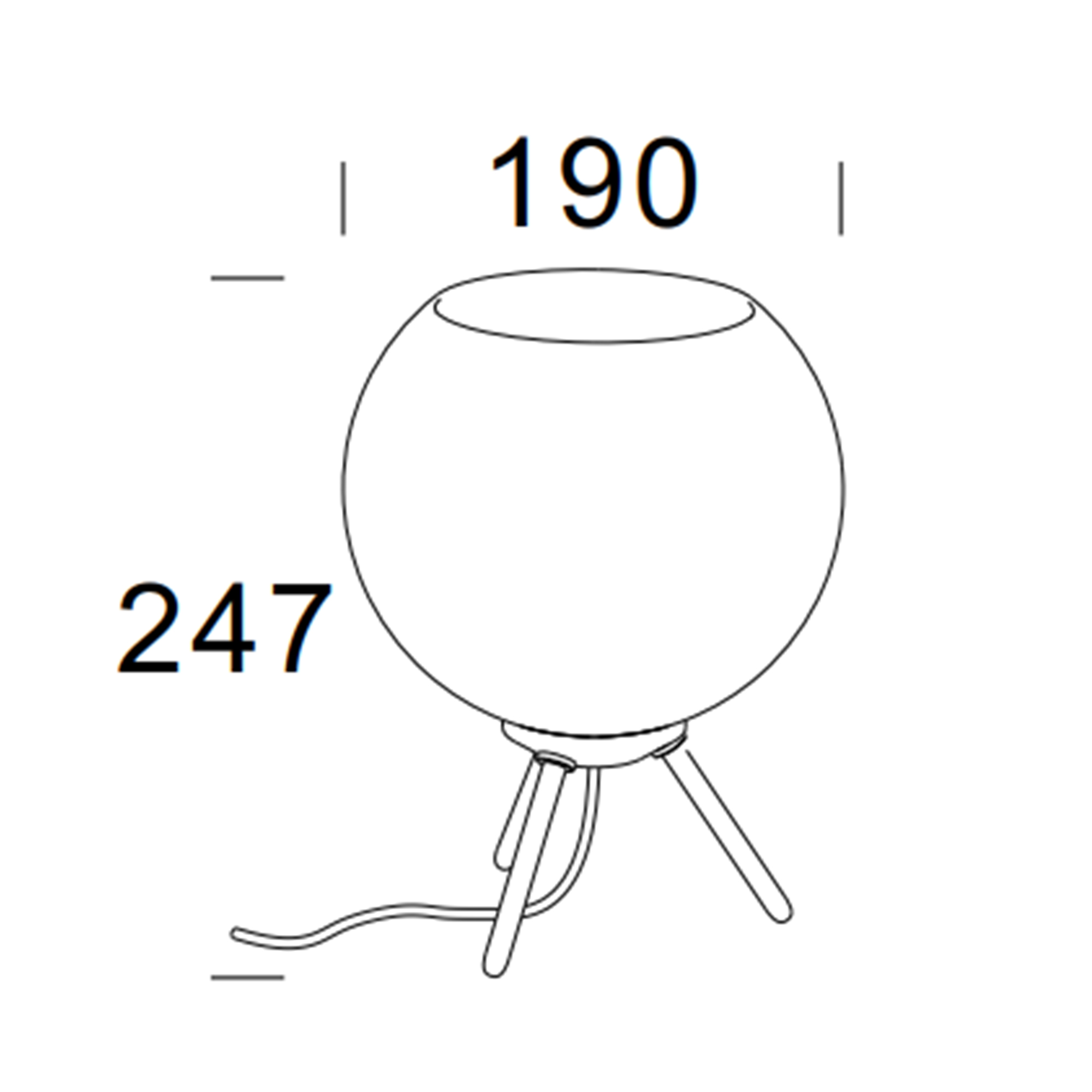 HIBRITE DS91511 DECORATE DESK LAMP WITH E27 BULB