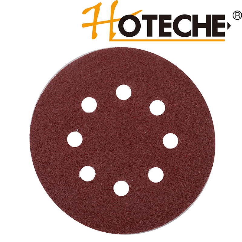 50PCS 125MM ALUMINUM OXIDE SANDING DISC W/VELCRO