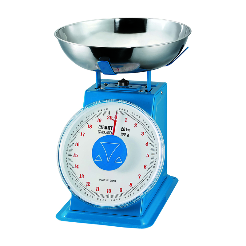 Spring Dial Scale With Basket, 20 lb