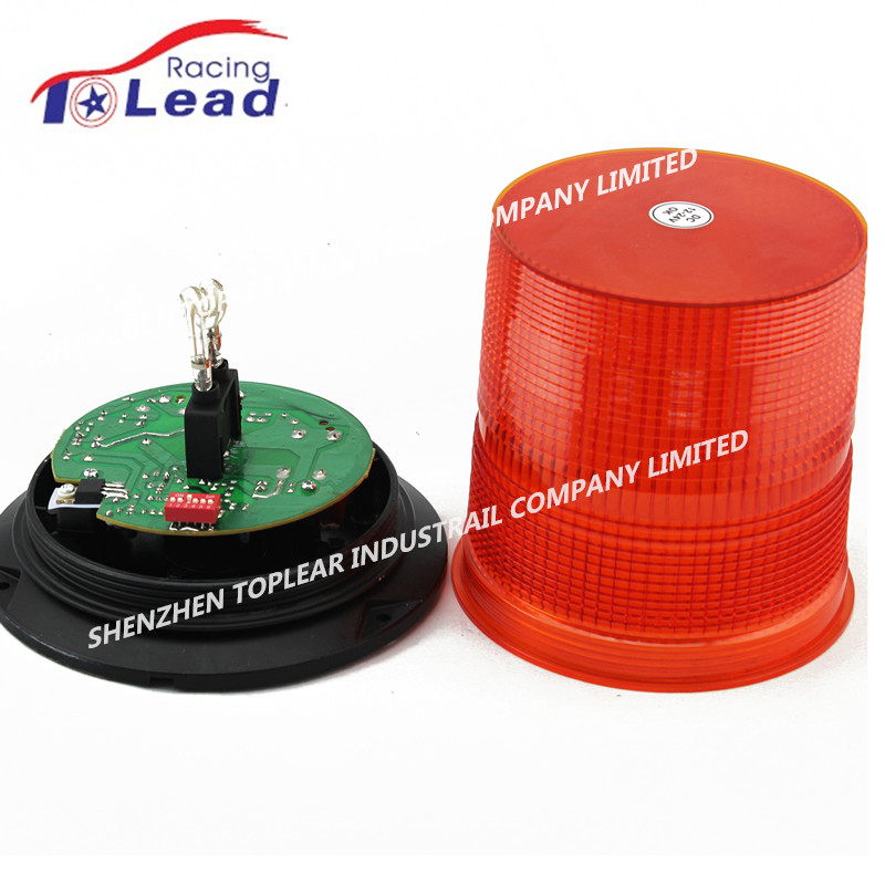 TOP LEAD aluminum base xenon tube flash lamp strobe light  12-48V led emergency rotary flashing warn